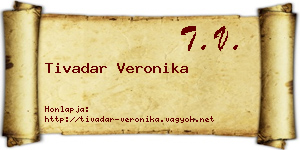 Tivadar Veronika névjegykártya