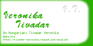 veronika tivadar business card